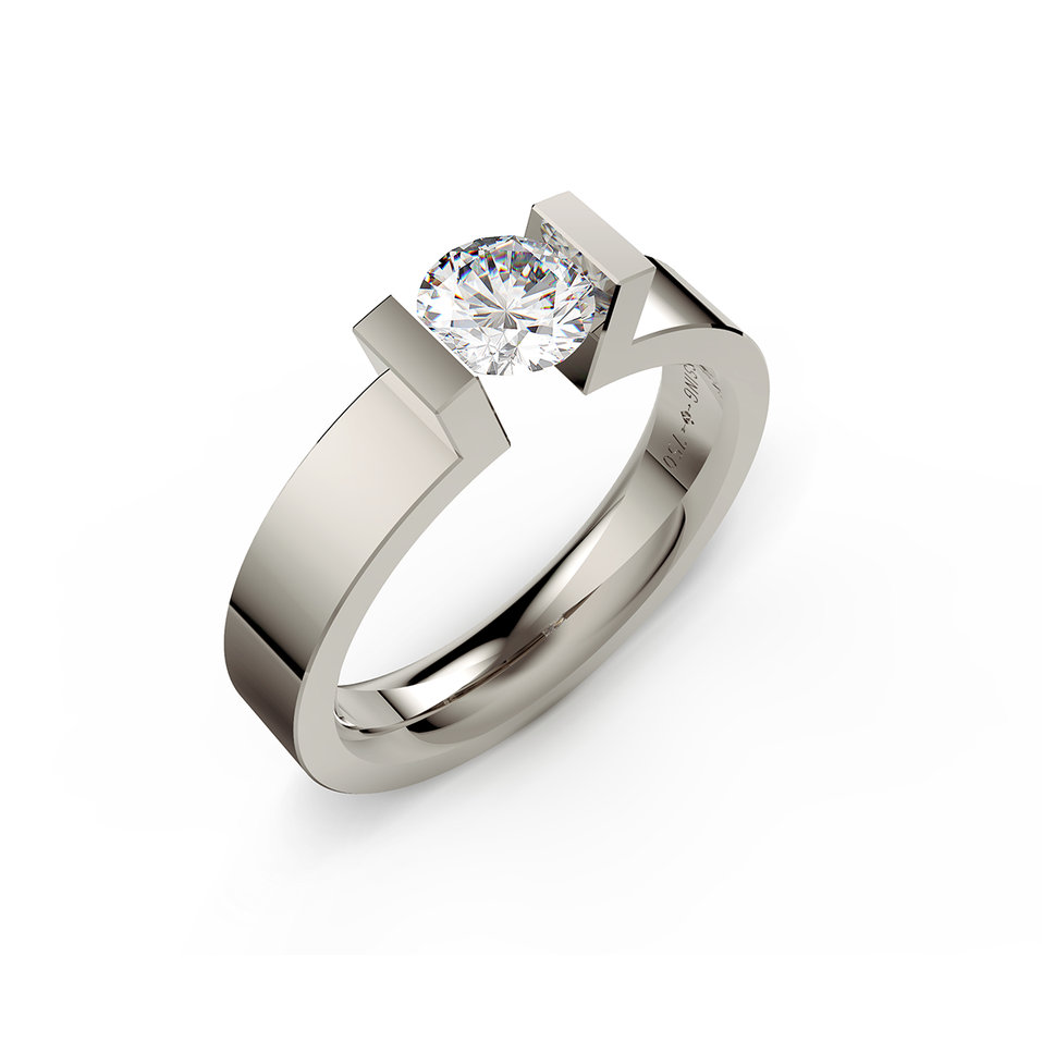 Prsteň s diamantom Spannring HighEnd C