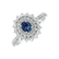 Prsteň so zafírom a diamantmi Frozen Drop2