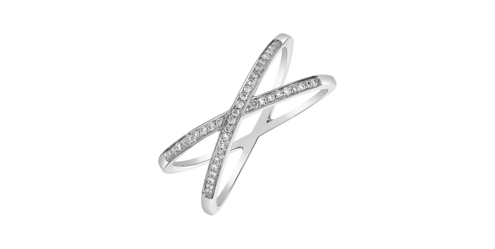 Prsteň s diamantmi Peace Twin