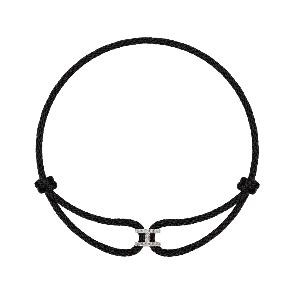 Náramok s diamantmi Alphabet Delight