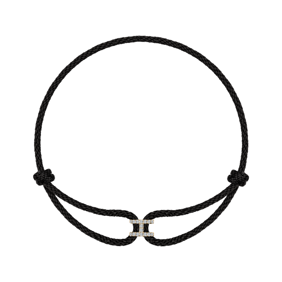 Náramok s diamantmi Alphabet Delight