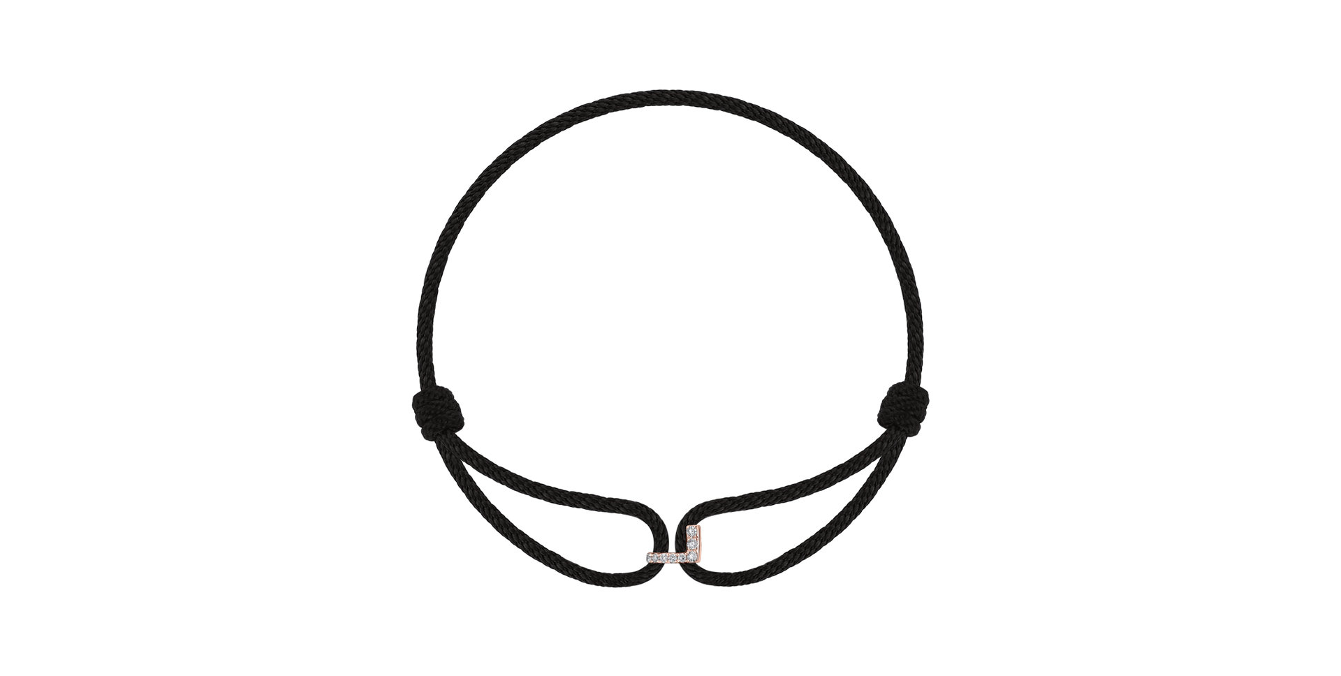 Náramok s diamantmi Alphabeth Delight