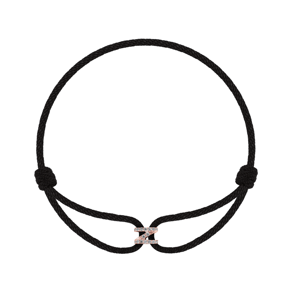 Náramok s diamantmi Alphabet Delight