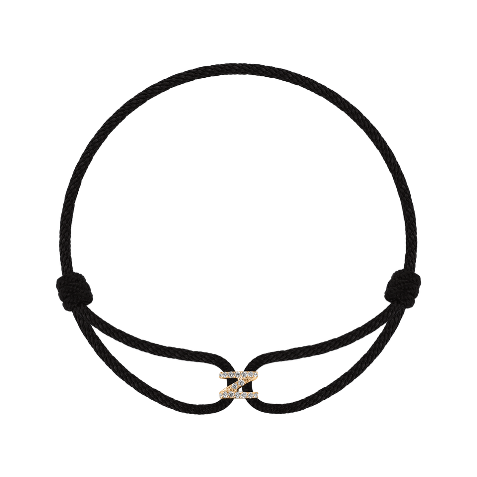 Náramok s diamantmi Alphabet Delight