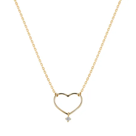 Náhrdelník s diamantom Eternal Heart