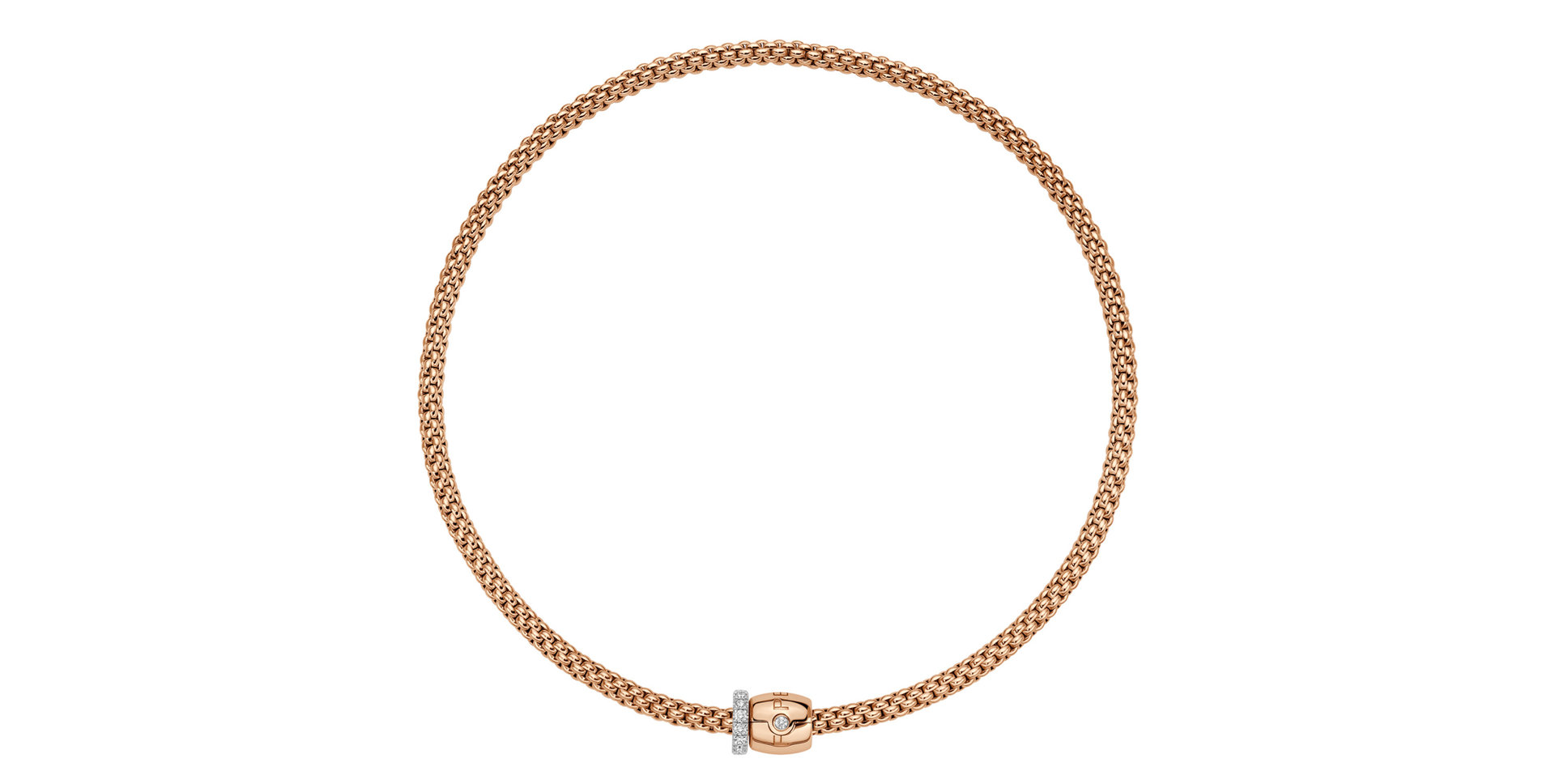 Náhrdelník s diamantmi Flex'it