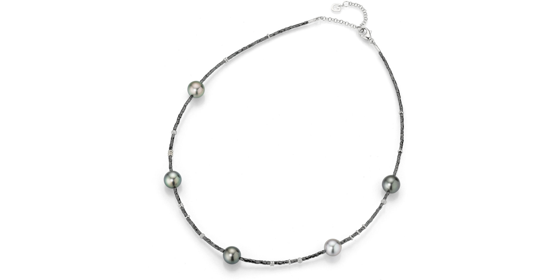 Náhrdelník s diamantmi a perlami Castaway