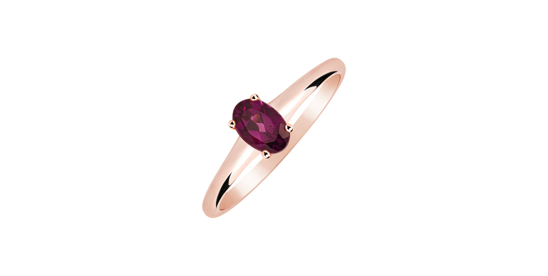 Prsteň s rhodolitom Mystic Abyss