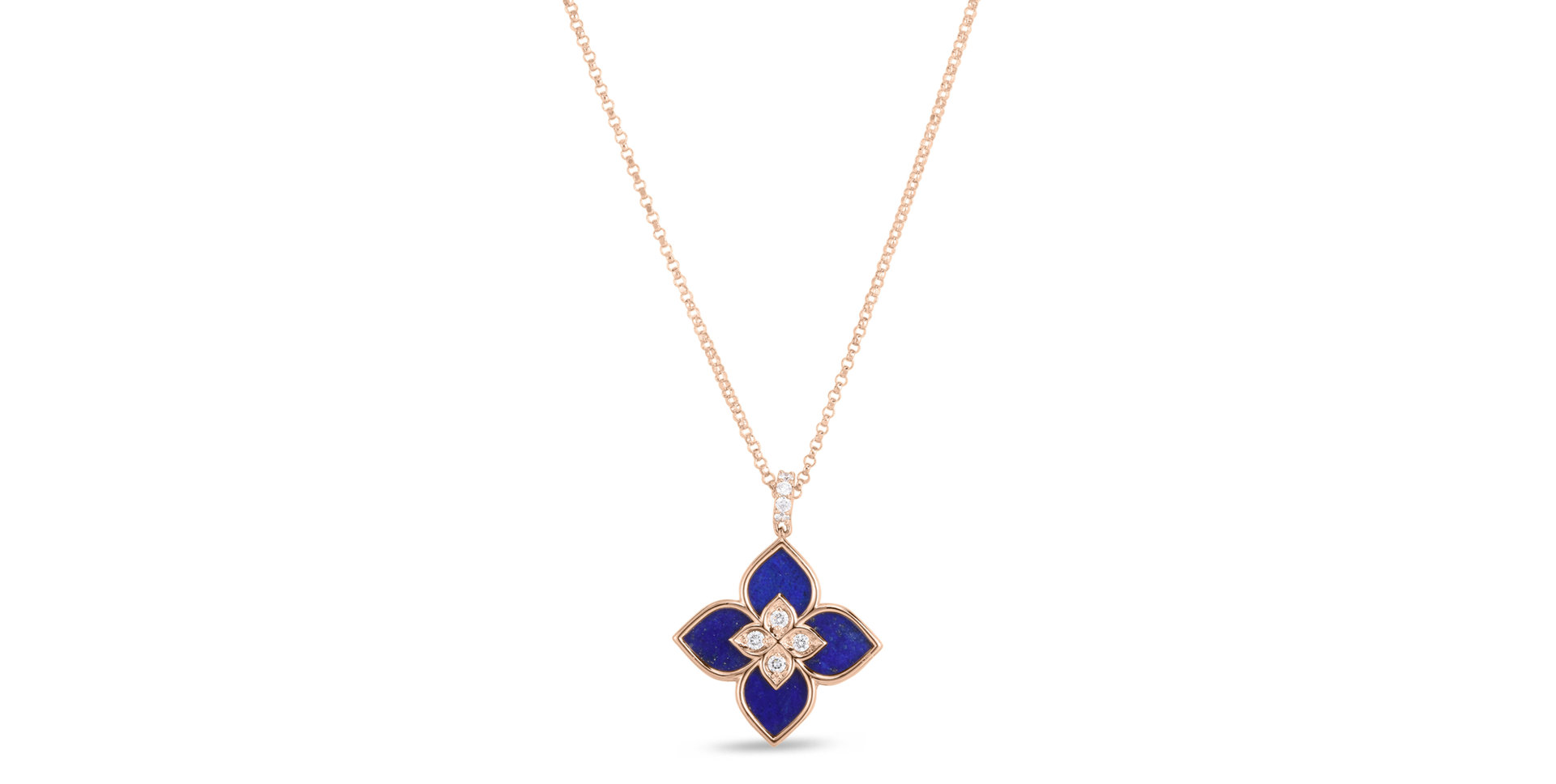 Náhrdelník s diamantmi a lazuritom Venetian Princess