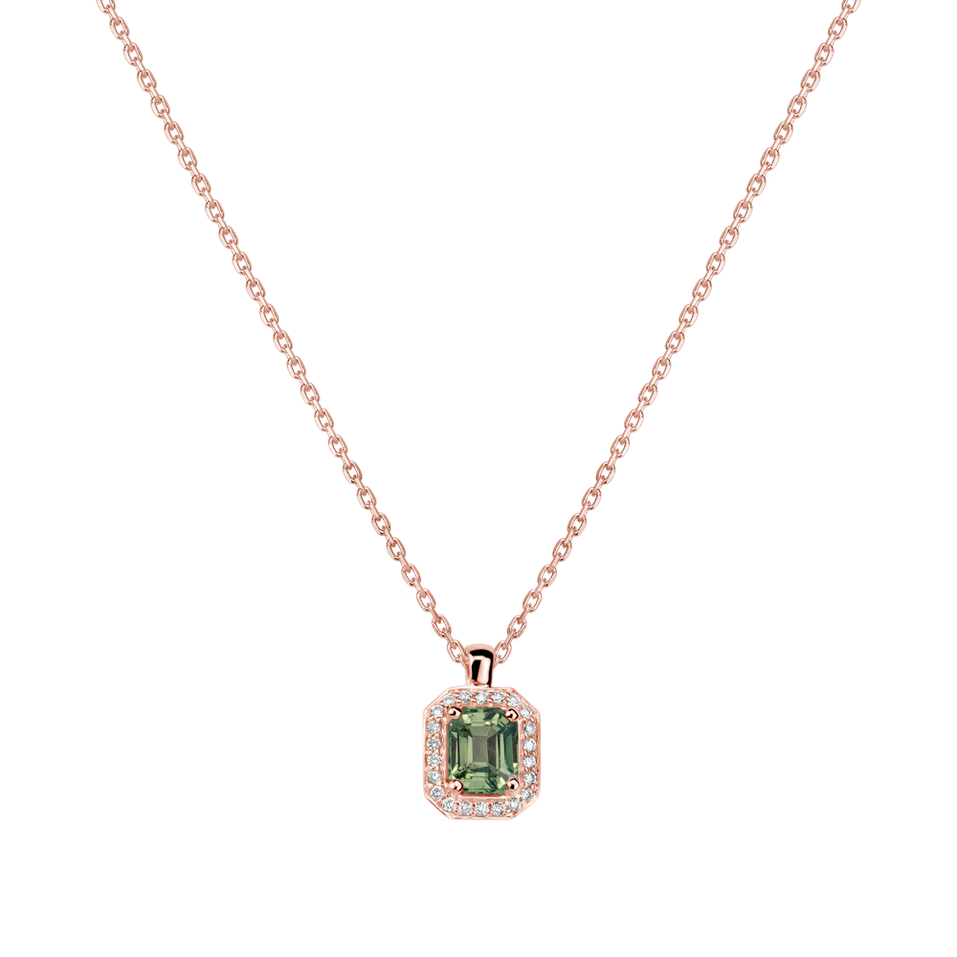 Náhrdelník so zafírom a diamantmi Mysterious Spell