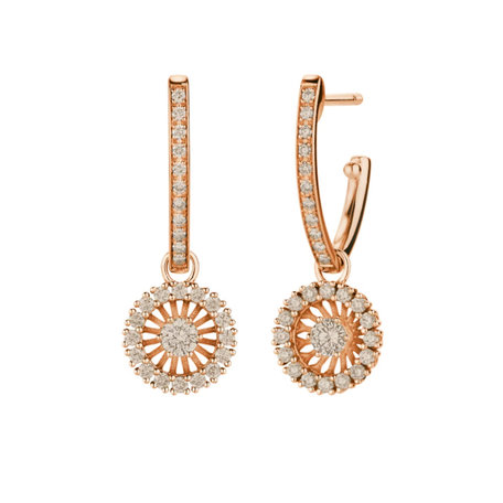 Náušnice s diamantmi Swing Boho