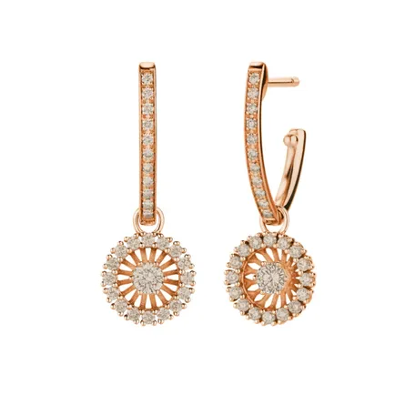 Náušnice s diamantmi Swing Boho