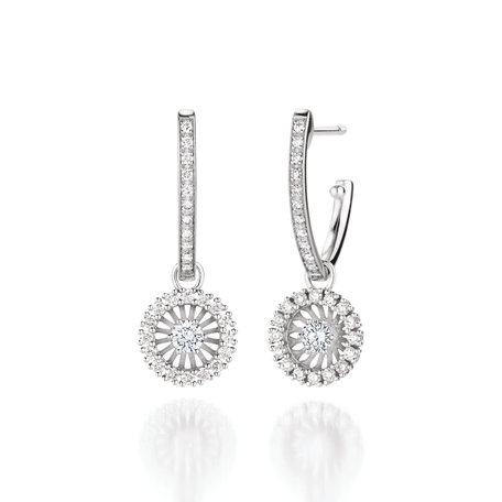 Náušnice s diamantmi Swing Boho