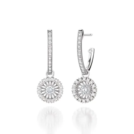 Náušnice s diamantmi Swing Boho
