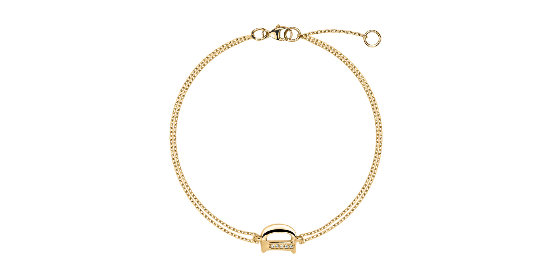 Náramok s diamantmi Alluring Letter