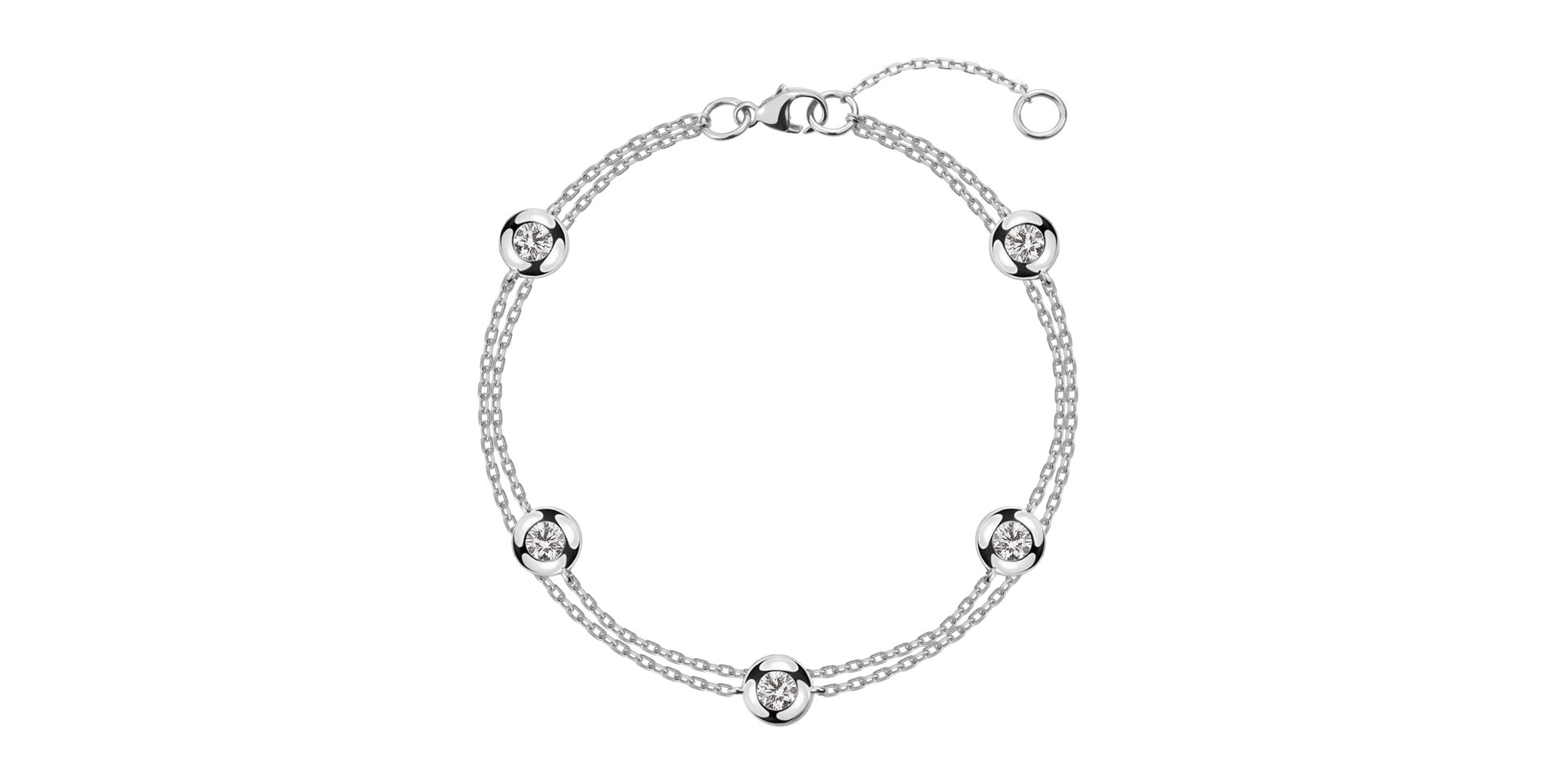 Náramok s diamantmi Five Dots