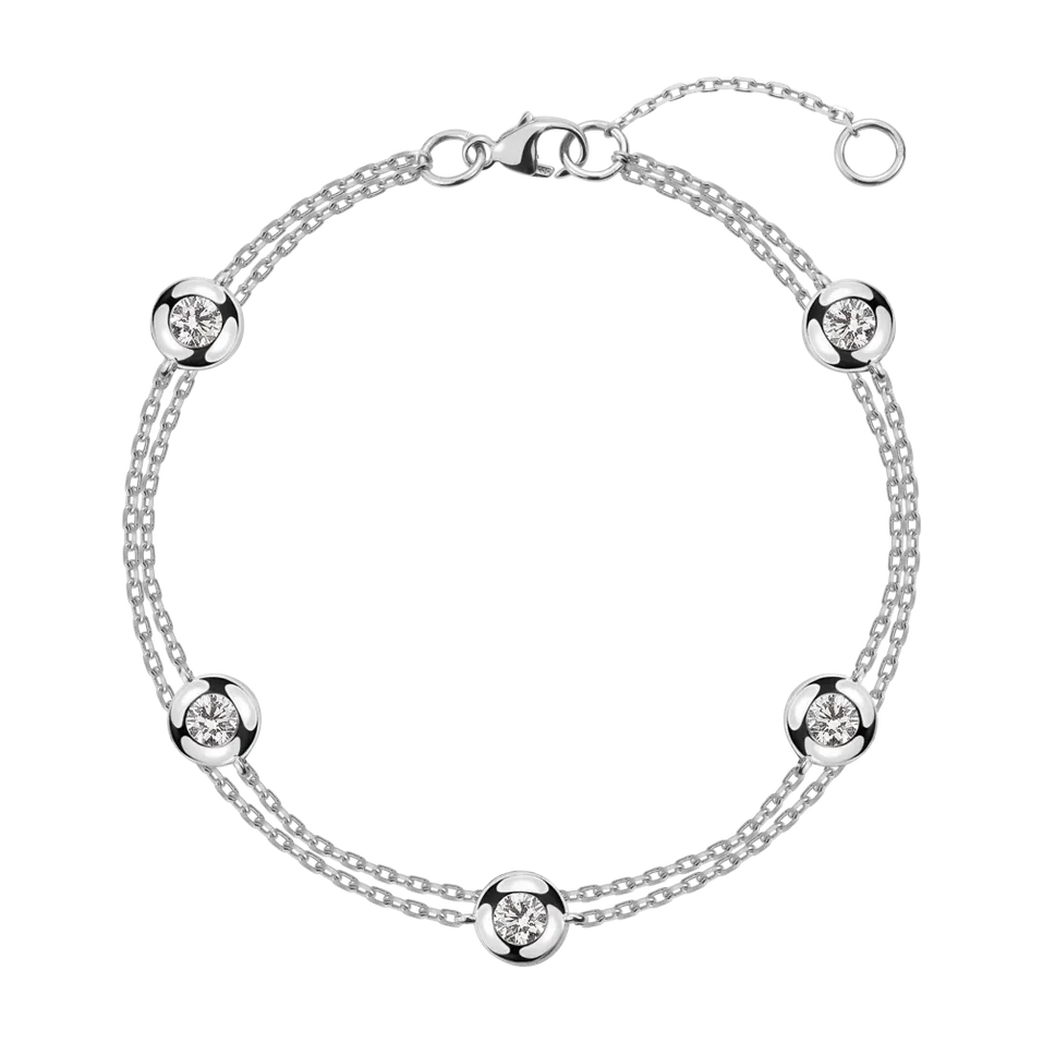 Náramok s diamantmi Five Dots