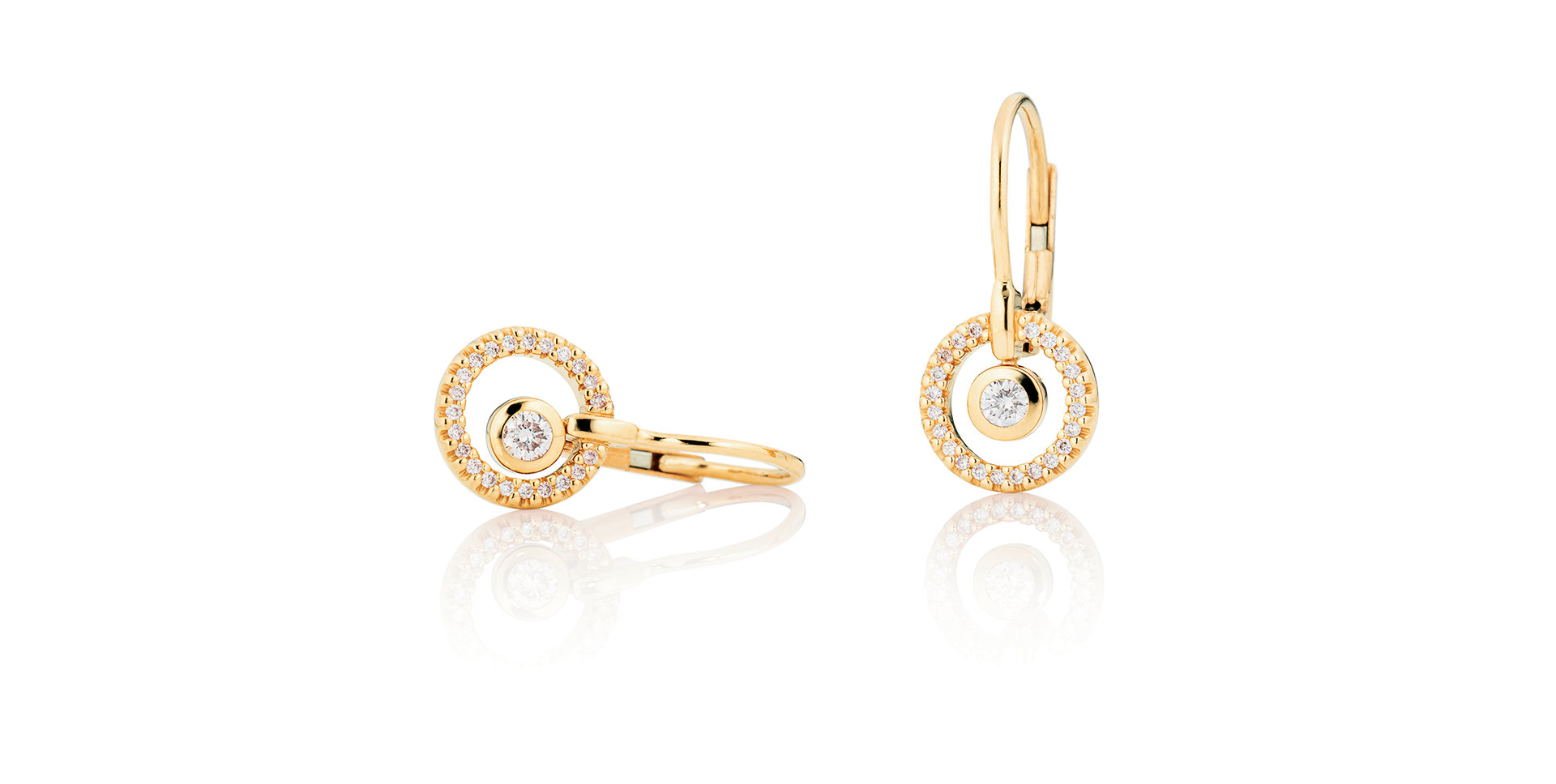 Náušnice s diamantmi Glam Motion