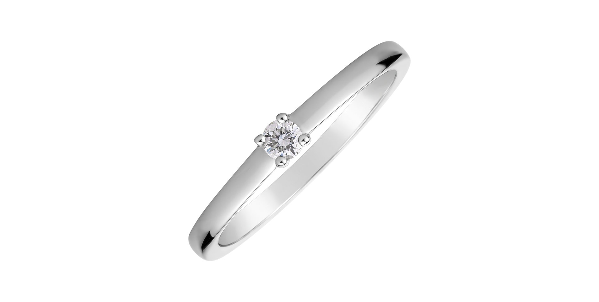 Prsteň s diamantom Lovely Spark