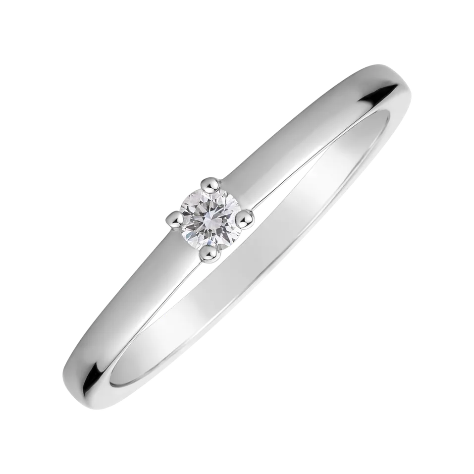 Prsteň s diamantom Lovely Spark