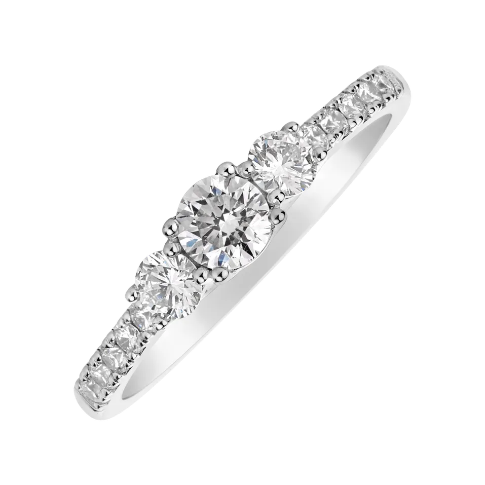 Prsteň s diamantmi Flare