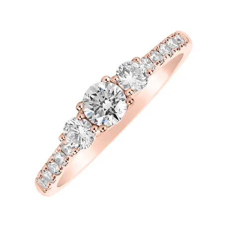 Prsteň s diamantmi Flare
