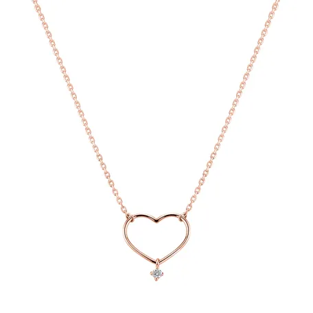 Náhrdelník s diamantom Eternal Heart