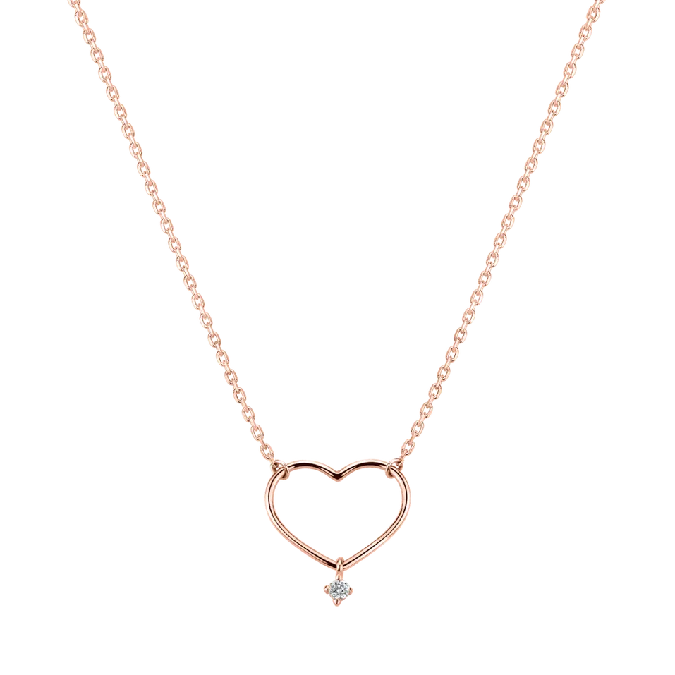 Náhrdelník s diamantom Eternal Heart