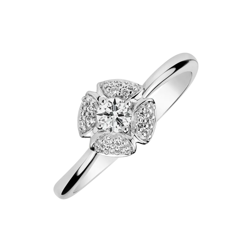 Prsteň s diamantmi Purity Petal