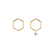 Náušnice s diamantom Hexapolygon2