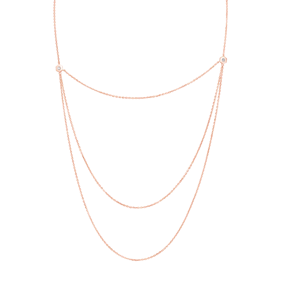 Náhrdelník s diamantmi HexaSparkle
