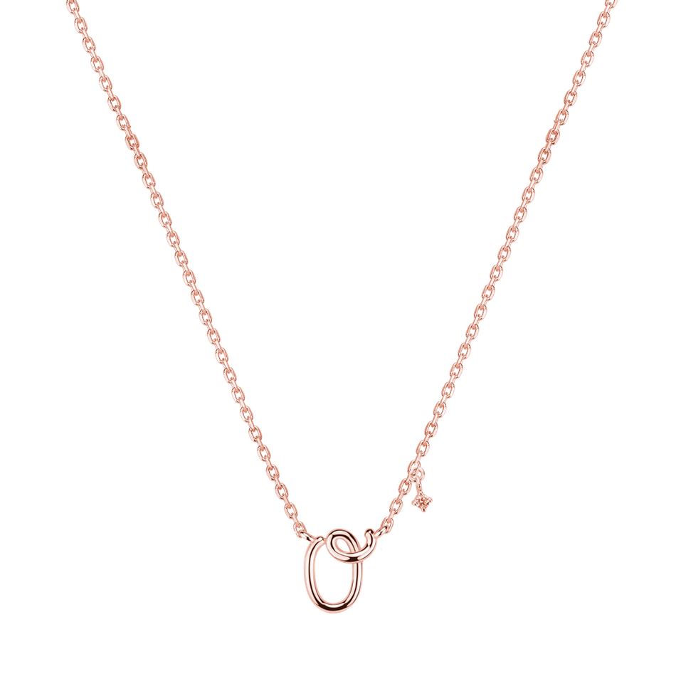 Náhrdelník s diamantom Elegance Letter