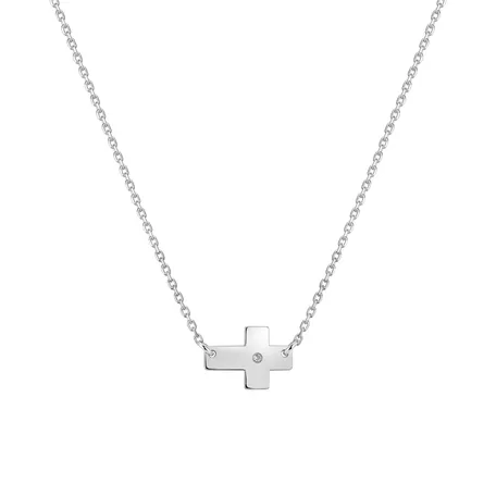 Náhrdelník s diamantom Cross of Determination
