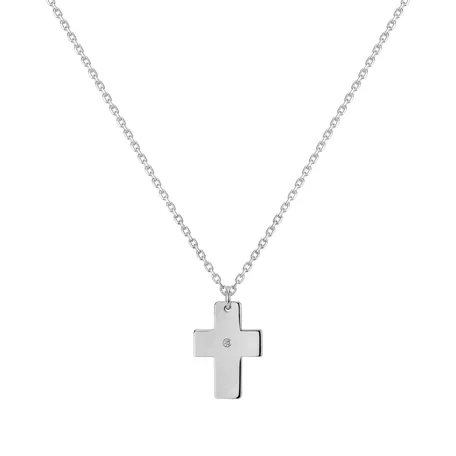 Náhrdelník s diamantom Cross of Confession