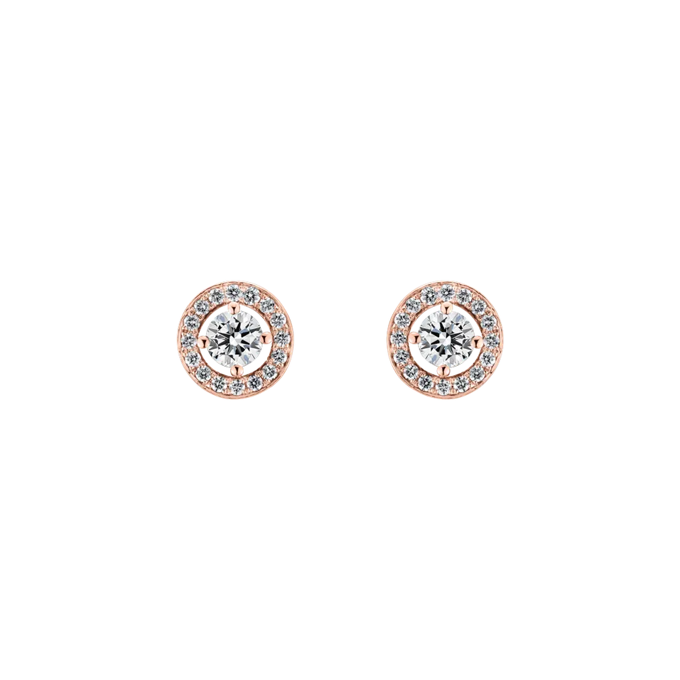 Náušnice s diamantmi Sparkling Rain