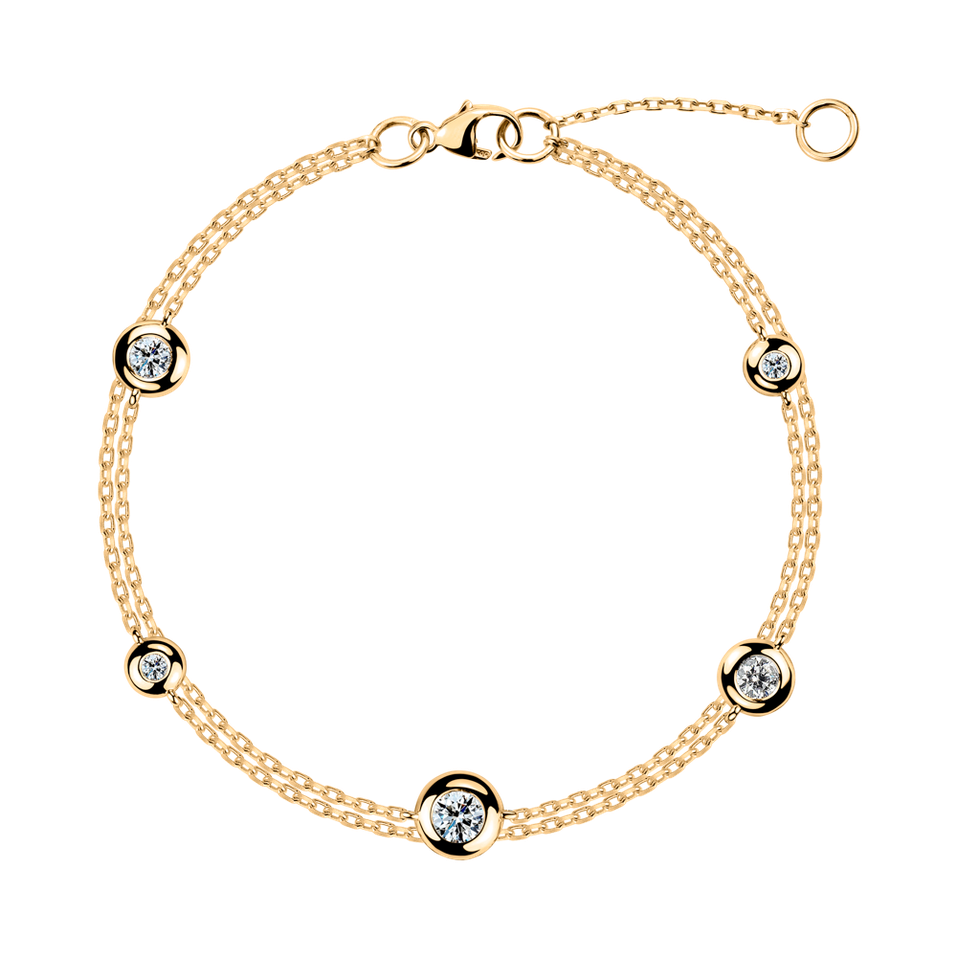 Náramok s diamantmi Love Points