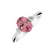 Prsteň s tumalinom a diamantmi Blush Blossom2