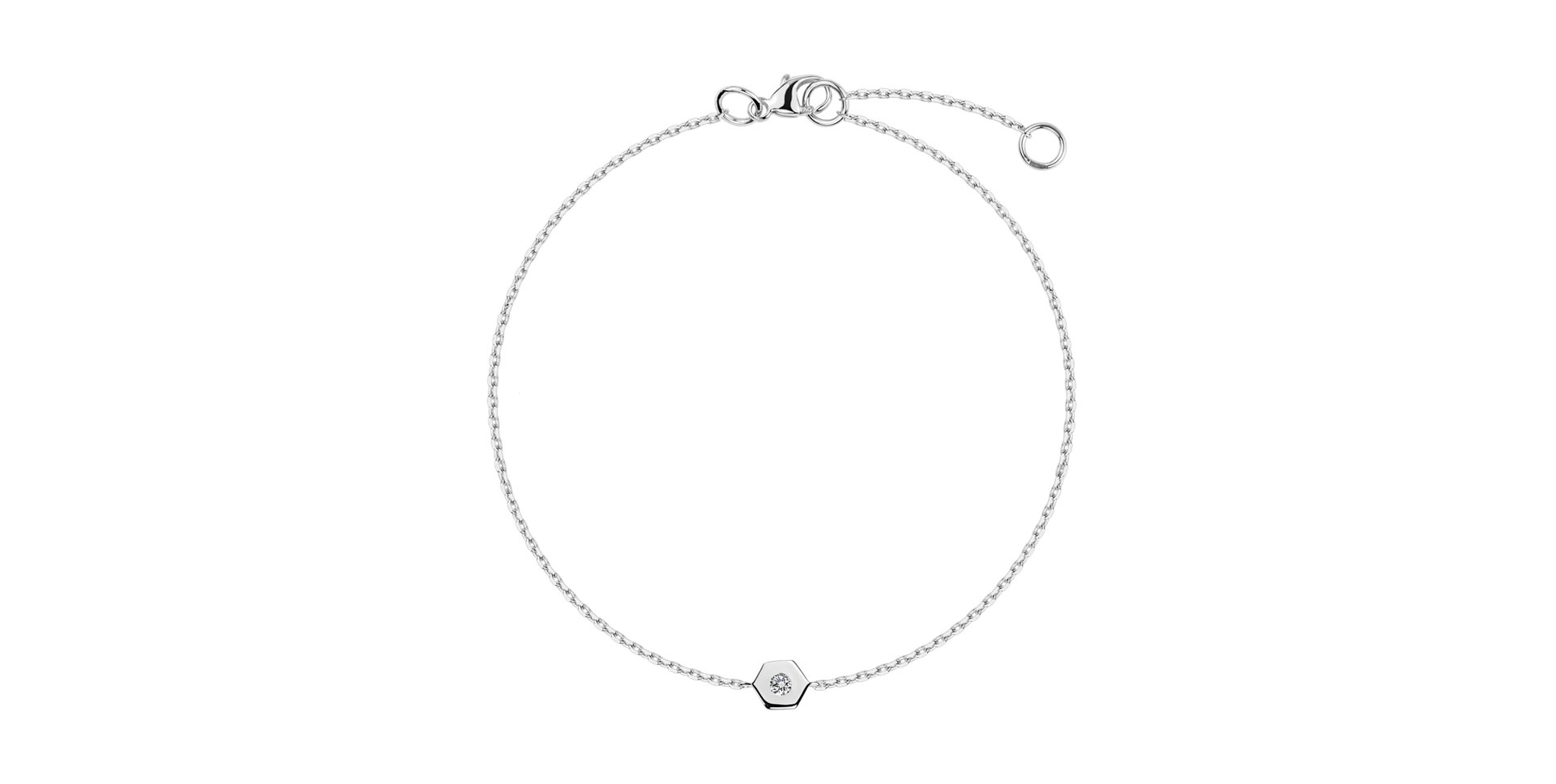 Náramok s diamantom Hexagonal Brilliance