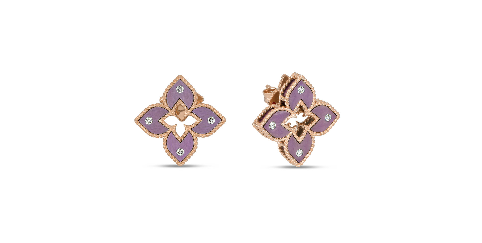 Náušnice s diamantmi a titanom Venetian Princess