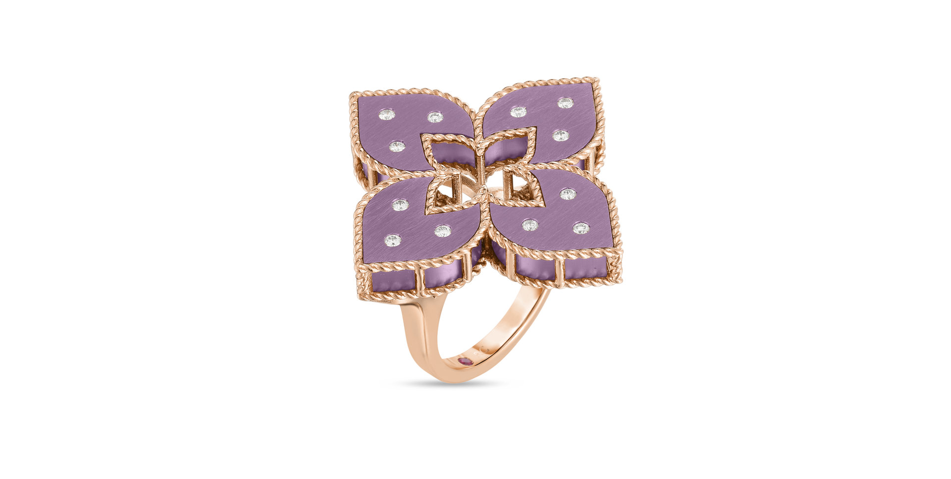 Prsteň s diamantmi a titanom Venetian Princess