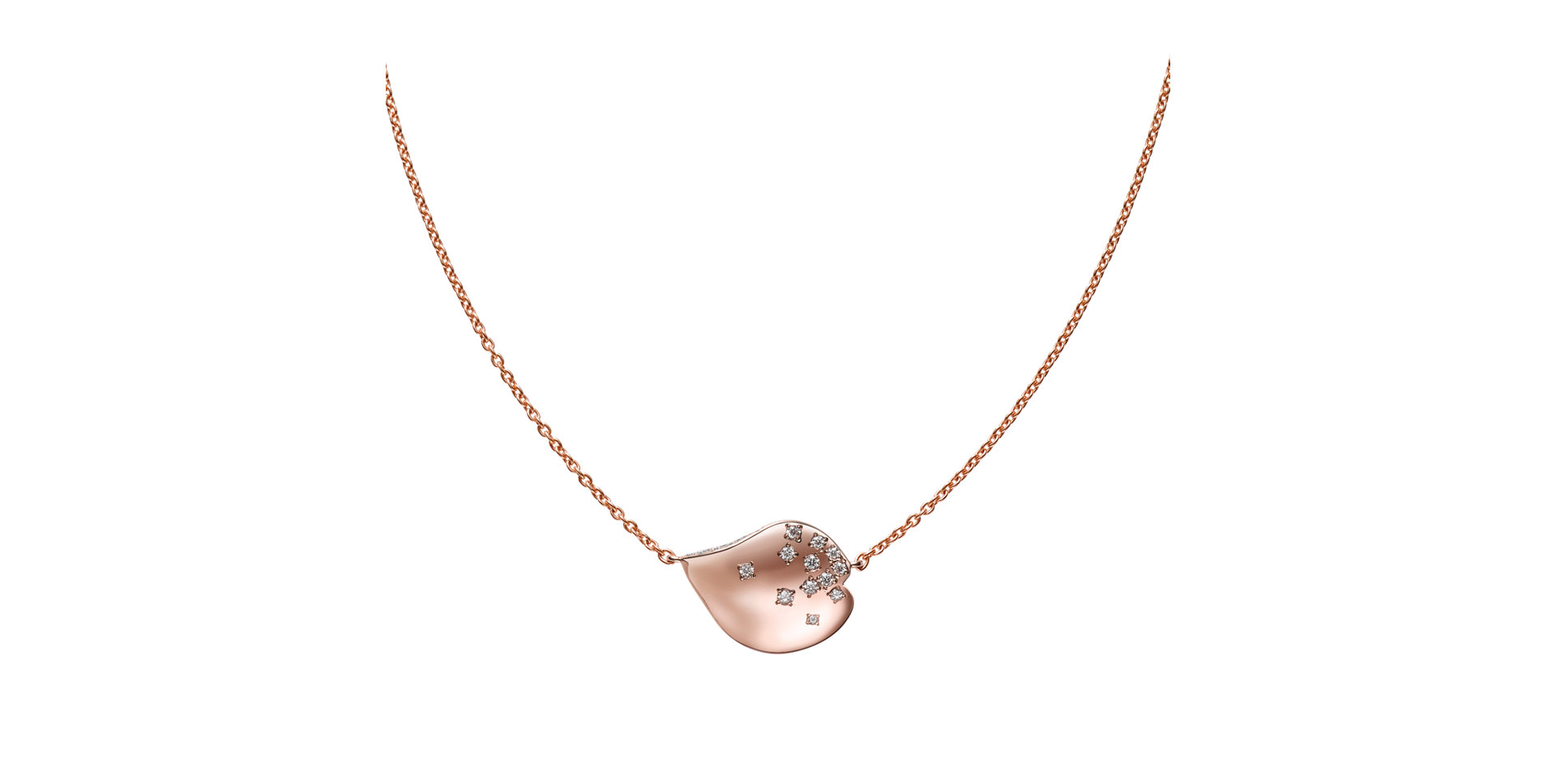Náhrdelník s diamantmi Les Pétales de Ginza