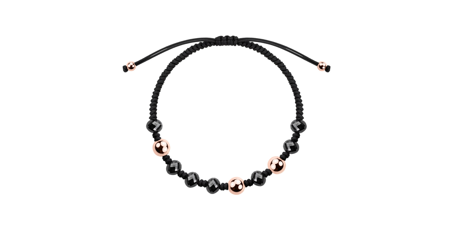 Náramok s čiernymi diamantmi Caligo