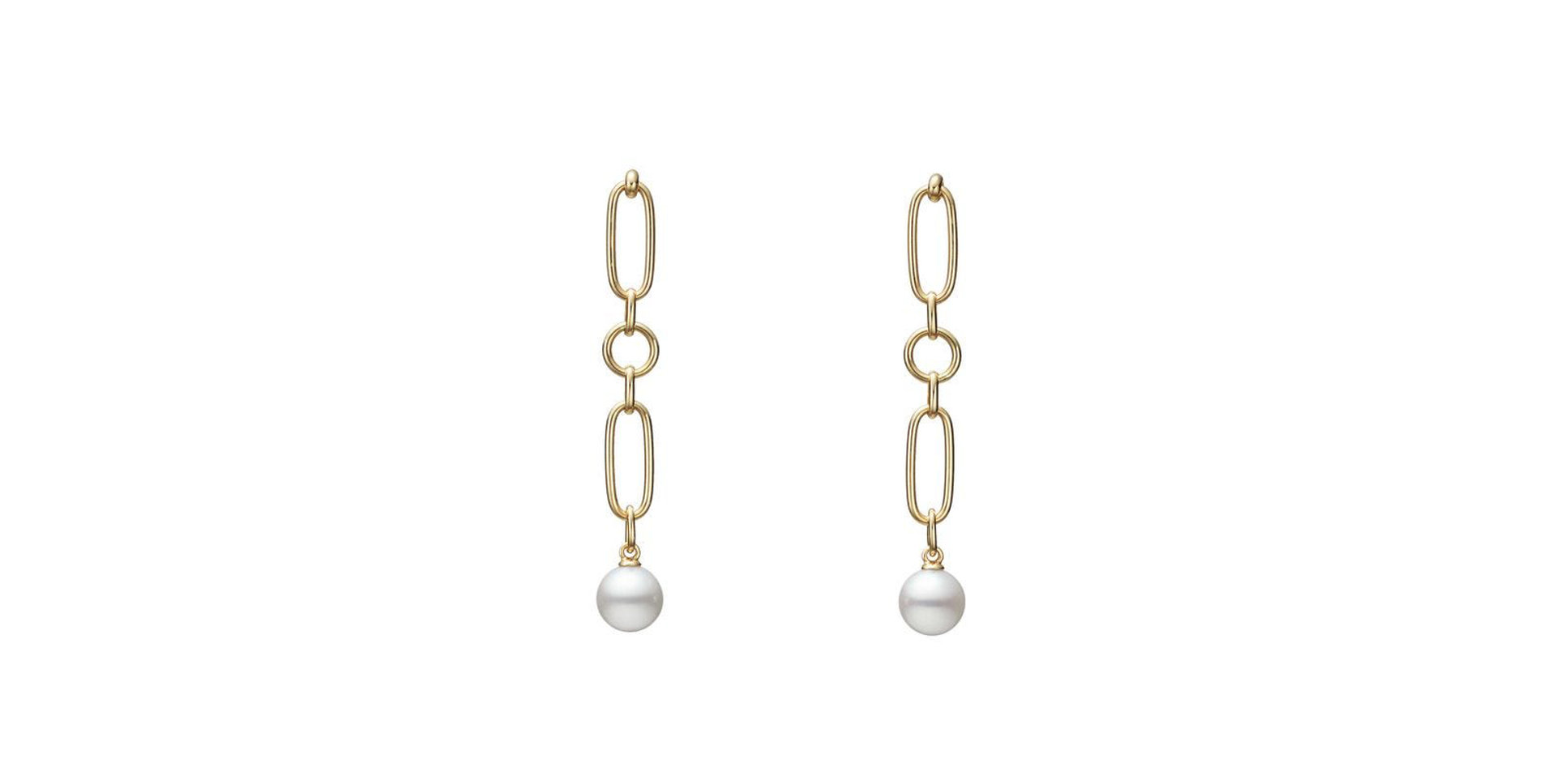 Náušnice s morskou bielou perlou Akoya M Code