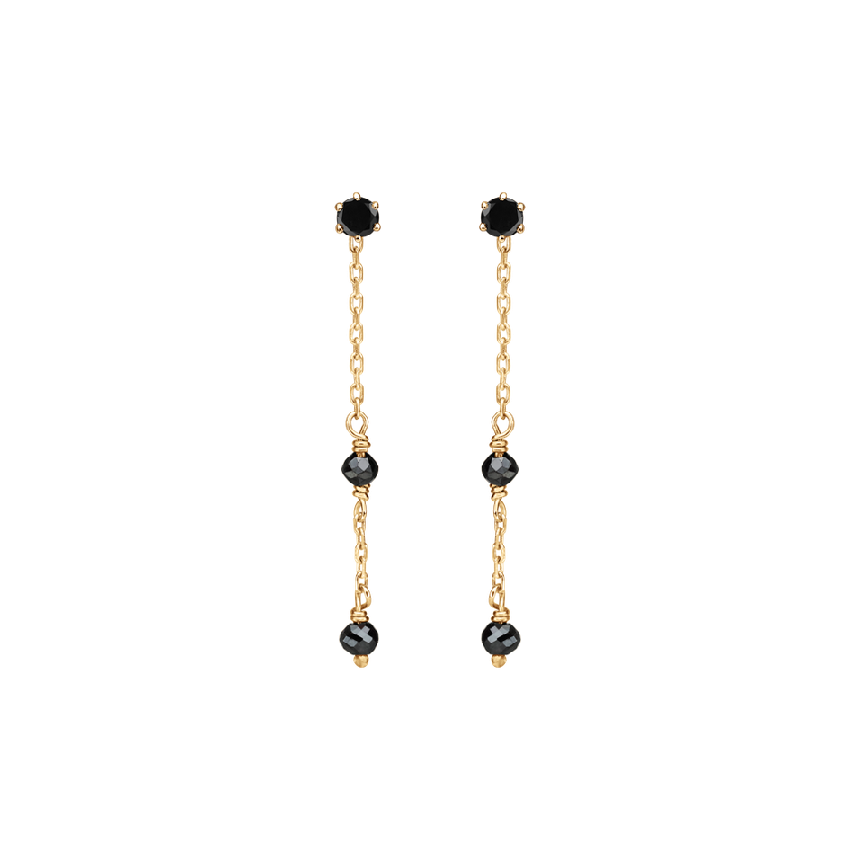 Náušnice s diamantmi Glance of Night