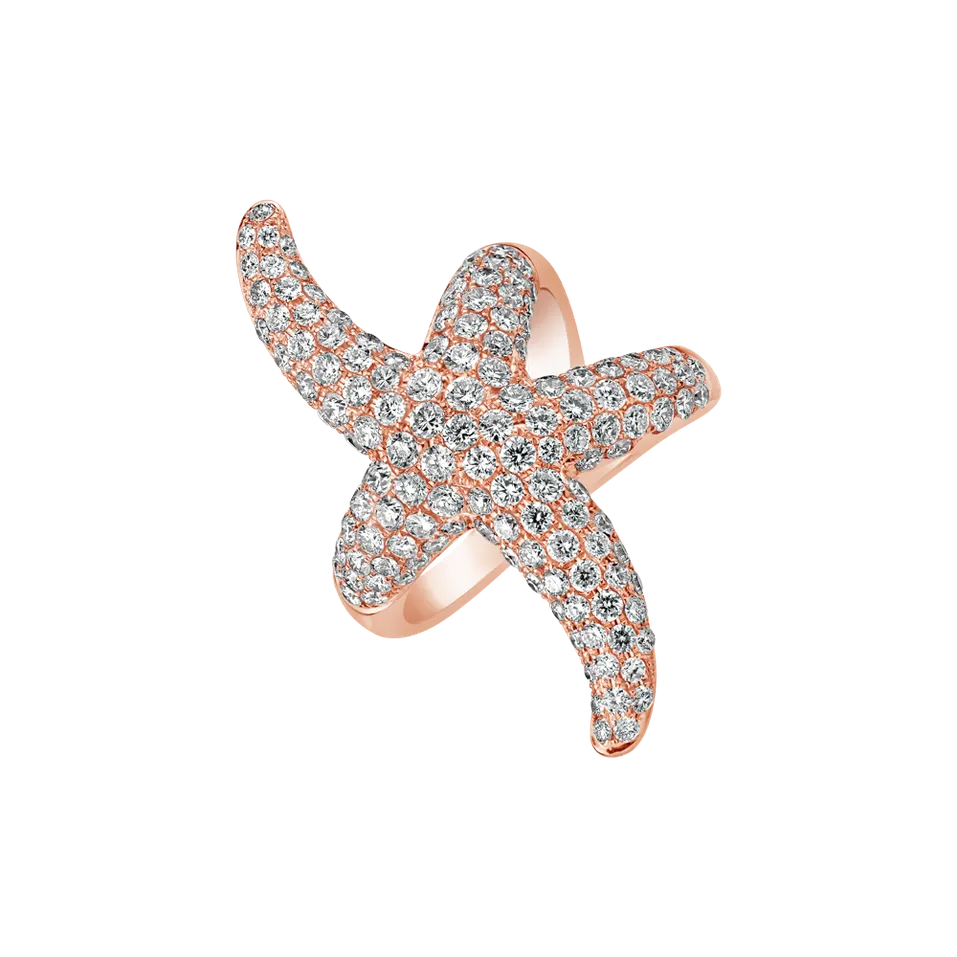 Prsteň s diamantmi Mermaid's Star