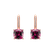 Náušnice s diamantmi a rhodolitom Calliope2