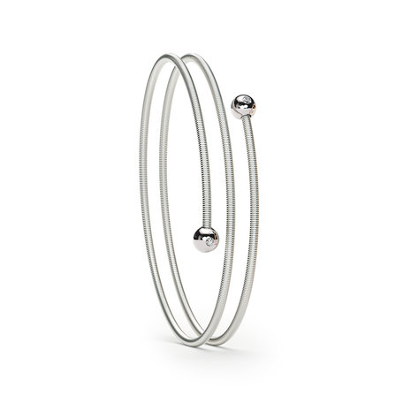 Náramok platina s diamantmi Colette C Embrace bracelet 2 windings