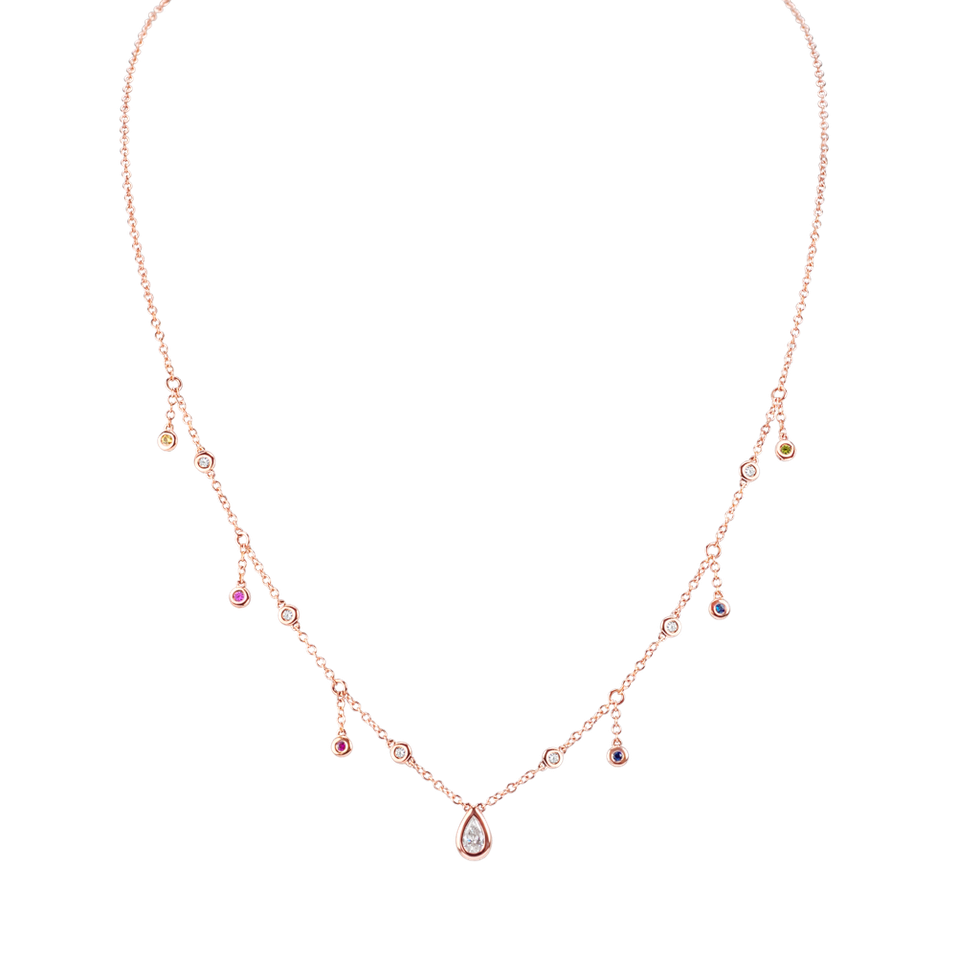 Náhrdelník so zafírmi a diamantmi Galatea