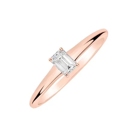 Prsteň s diamantom Gentle Delight