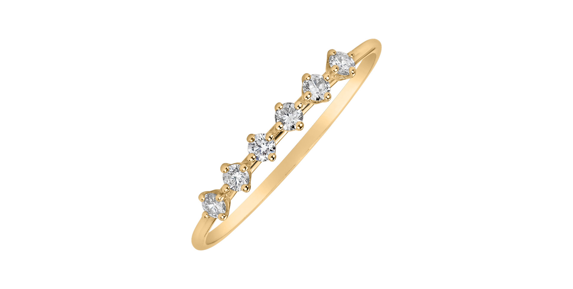 Prsteň s diamantmi Rhythmic